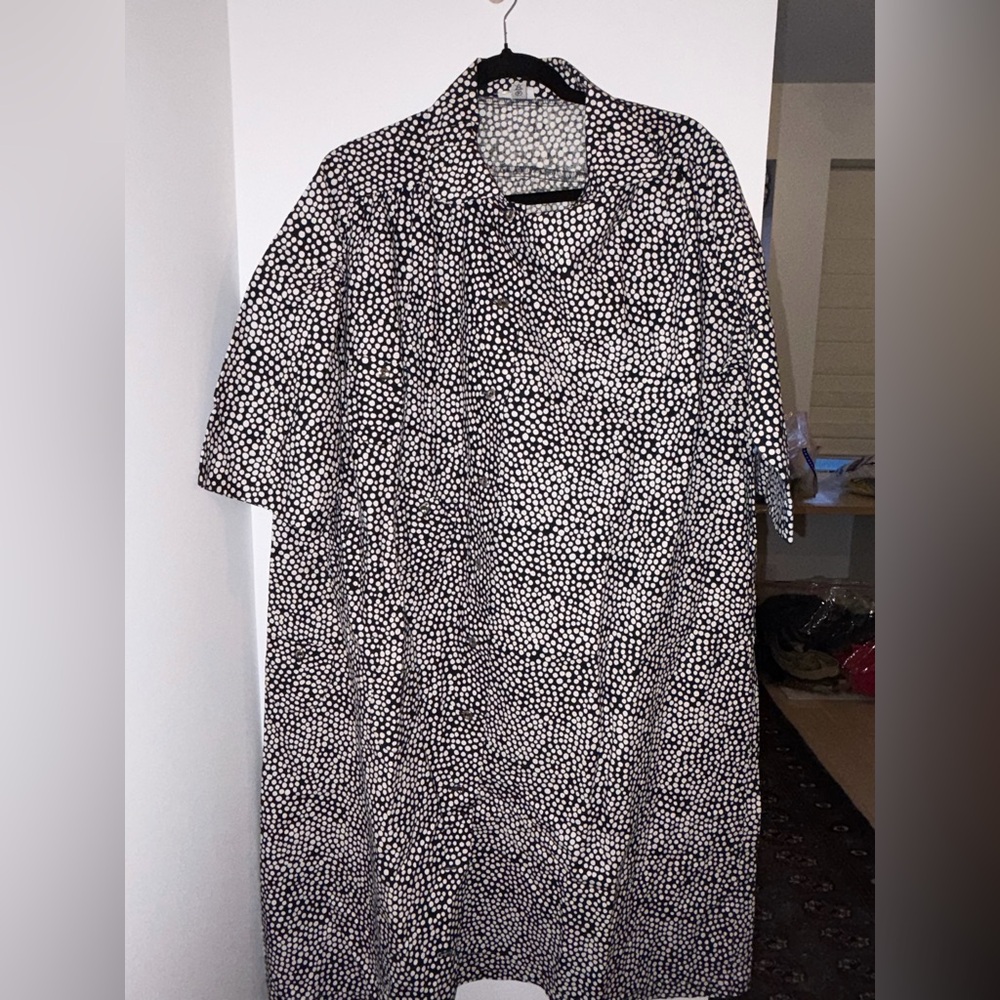 Marimekko Black and White Polka Dot Dress